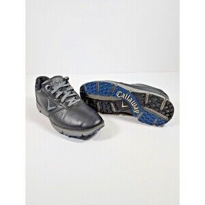 Callaway Balboa Golf Shoes Men's 9 D Black Gray‎ Grey Spikeless Sneakers Low Top